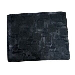 Authentic Dunhill‎ D Eight D8 Black PVC Leather Bifold Wallet - Classic Design!
